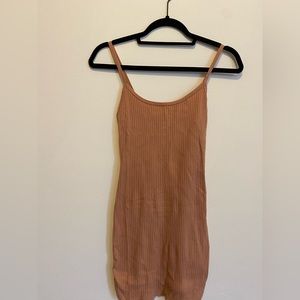 Mini tan dress
